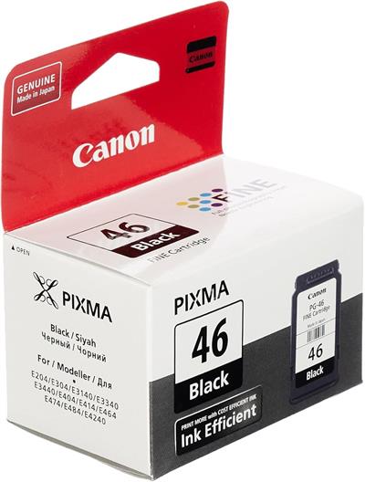 Canon PG-46 Siyah Mürekkep Kartuşu
