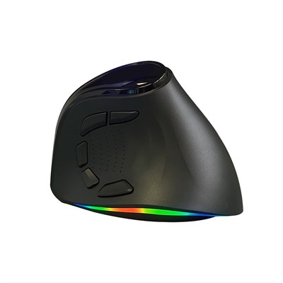Dexim NG09 Bluetooth + Wireless RGB Anti-RSI Şarj Edilebilir Ergonomik Mouse - Siyah