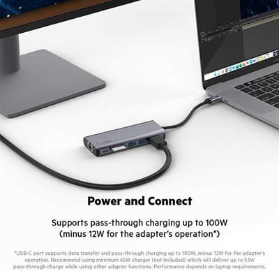 Belkin Usb-C 6 in 1 Çoklayıcı Adaptör / AVC008BTSGY