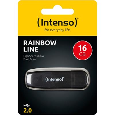 Intenso Rainbow Line 16 GB USB Flash Bellek – Siyah