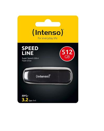 Intenso Speed Line 512 GB USB 3.2 Gen 1 Flash Bellek – Siyah