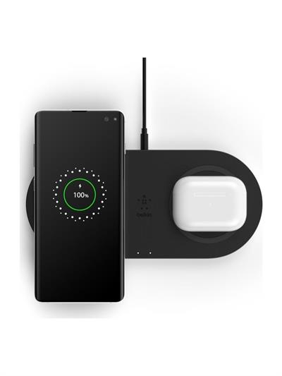 Belkin İkili Kablosuz Şarj Cihazı-Siyah
