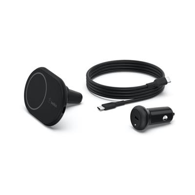 Belkin Manyetik Kablosuz Araç Şarj Cihazı 10W (Adaptörlü) WIC004BTBK