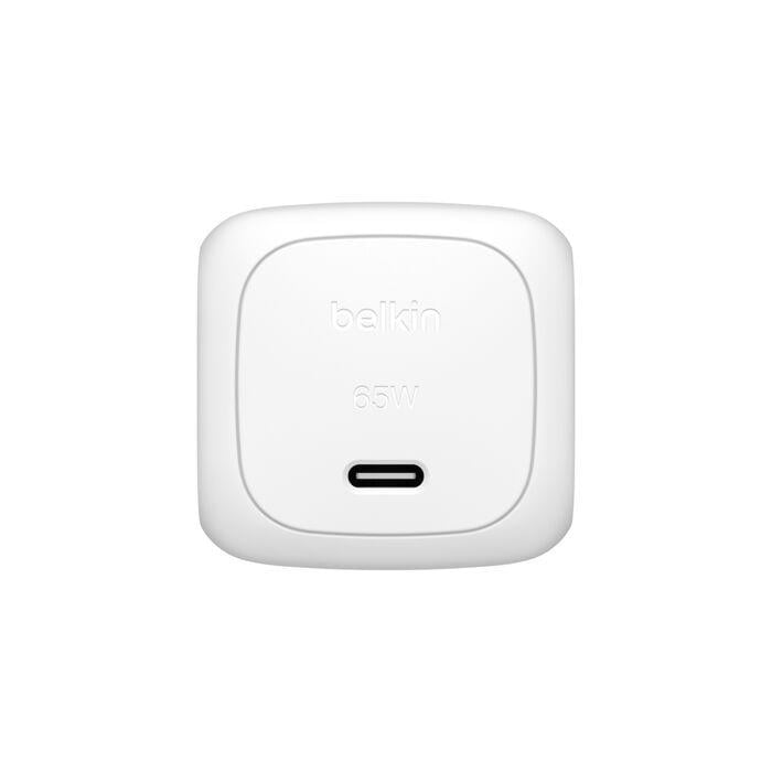 Belkin WCA011KQWH BoostCharge 65W USB-C Hızlı Şarj Aleti - Beyaz