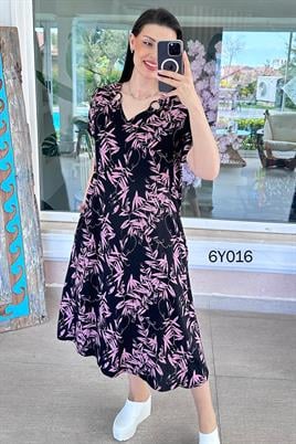 Halka Detay Viskon Elbise