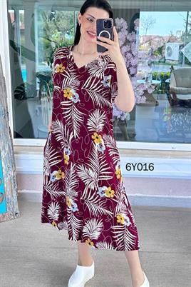 Halka Detay Viskon Elbise