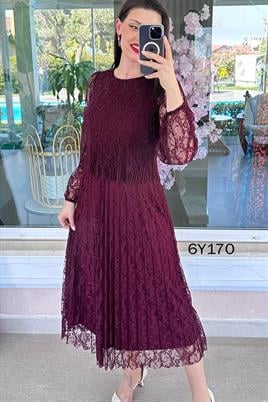 Piliseli Dantel Elbise
