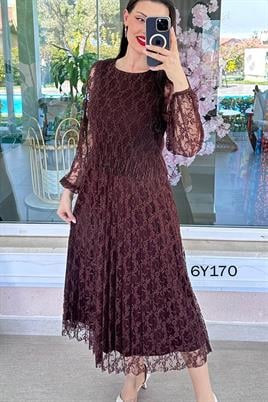 Piliseli Dantel Elbise