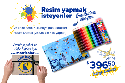 2 Parça Resim Yapmak İsteyenler Seti - Kargo Bedava