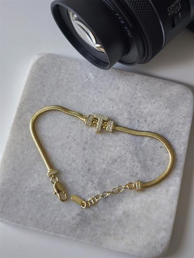 Altın Kaplama ‘T Harf 14k Gold Renk Bileklik