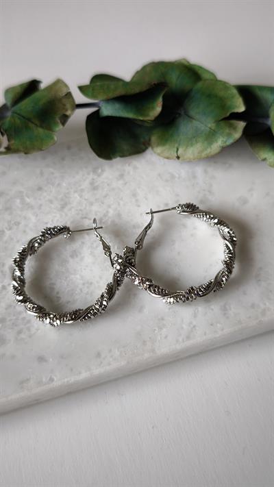 Burgu Model Orta Boy Halka Küpe