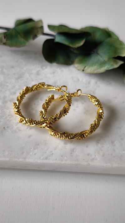 Burgu Model Orta Boy Halka Küpe