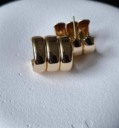 Çoklu Görünüm Gold Küpe