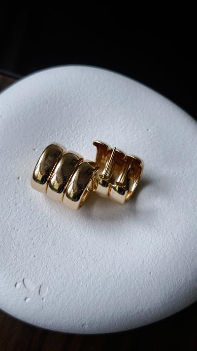 Çoklu Görünüm Gold Küpe