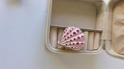 Deniz Kabuğu Figür Renkli Taşlı Broş