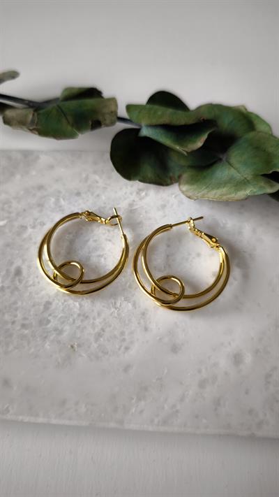 Halka İçinde Düğümlü Halka Küpe