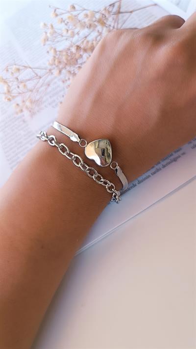 İtalyan Zincir İkili Görünüm Bileklik