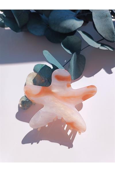 Kadın Deniz Yıldızı Renk Seçenekli Hareli Parlak Mandal Toka