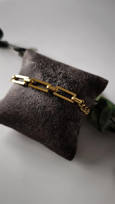 Kalın Zincir Detaylı Bileklik