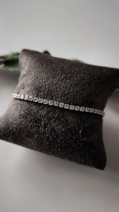 Klasik Suyolu Kare Taş Premıum Seri Bileklik