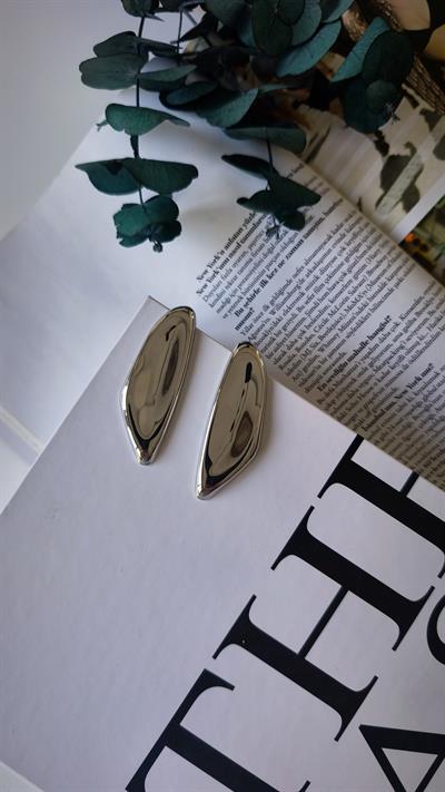 Özel Seri Bombeli Kenar Uzun Plaka Küpe