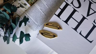 Özel Seri Bombeli Kenar Uzun Plaka Küpe