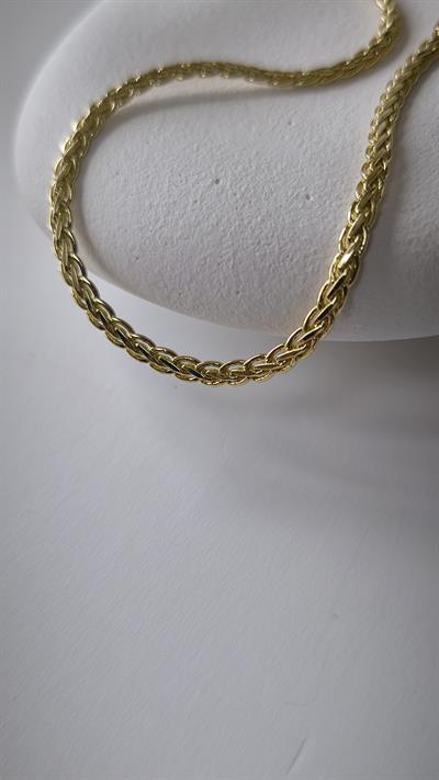 Özel Seri Gold İç İçe Geçmeli Zincir Detay Kolye