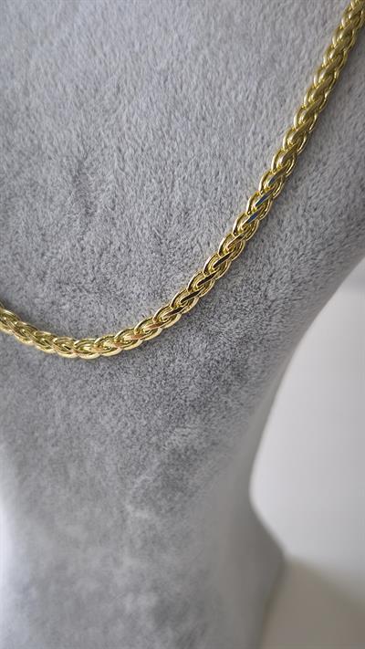 Özel Seri Gold İç İçe Geçmeli Zincir Detay Kolye