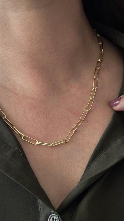 Özel Seri Halka Geçmeli Zincir Kolye