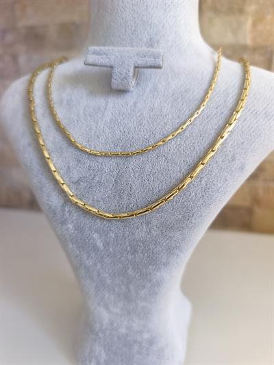 Özel Seri İnce Küp Yılan Zincir Kolye ( 50 Cm ) 