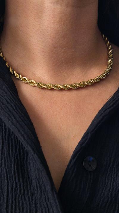 Özel Seri Kalın Model Burgu Kolye ( 45 Cm ) 