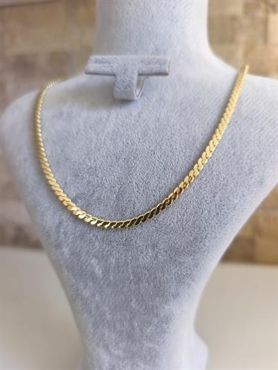 Özel Seri S Kıvrım Zincir Kolye (43 Cm) 