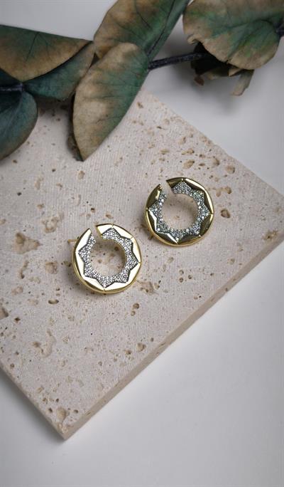 Özel Seri Zirkon Taşlı Plaka Küpe