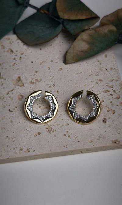 Özel Seri Zirkon Taşlı Plaka Küpe