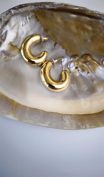 Tombul Model C Şekil Küpe