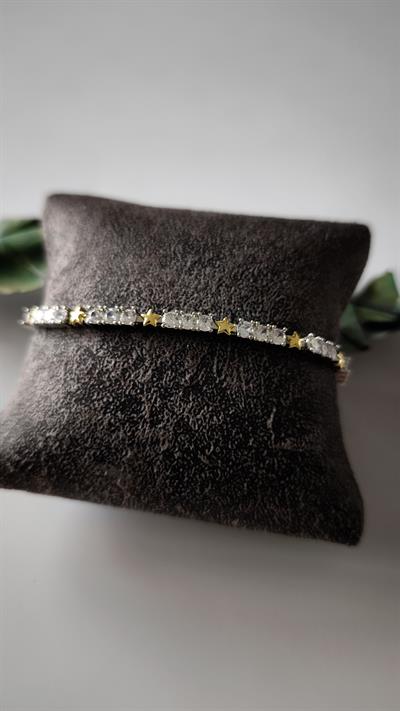 Yıldız Detaylı Zirkon Taşlı Premıum Seri Bileklik