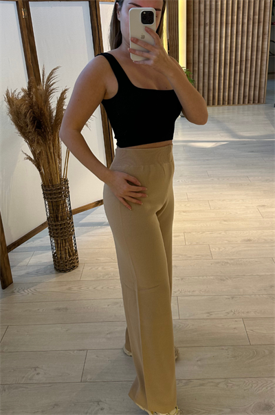Basic Camel Triko Pantolon