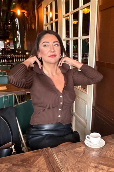 Kahverengi Fitilli Likralı İnce Triko