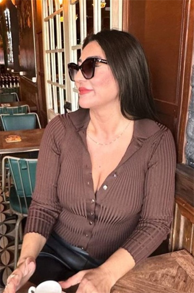 Kahverengi Fitilli Likralı İnce Triko