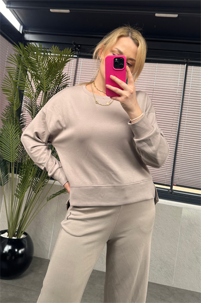 Krem Basic Marka Model Sweat Takım