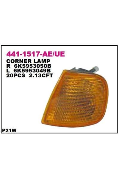 6k5953050b Sınyal Lambası On Sag Sarı Volkswagen Polo Classıc 97- / Caddy 97- Uyumlu
