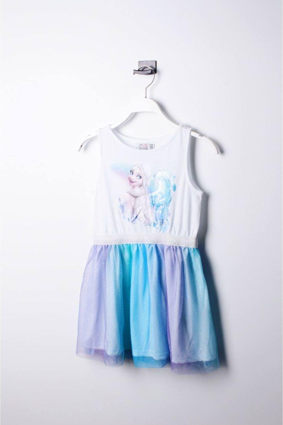Elsa Frozen Tütü Elbise Mavi
