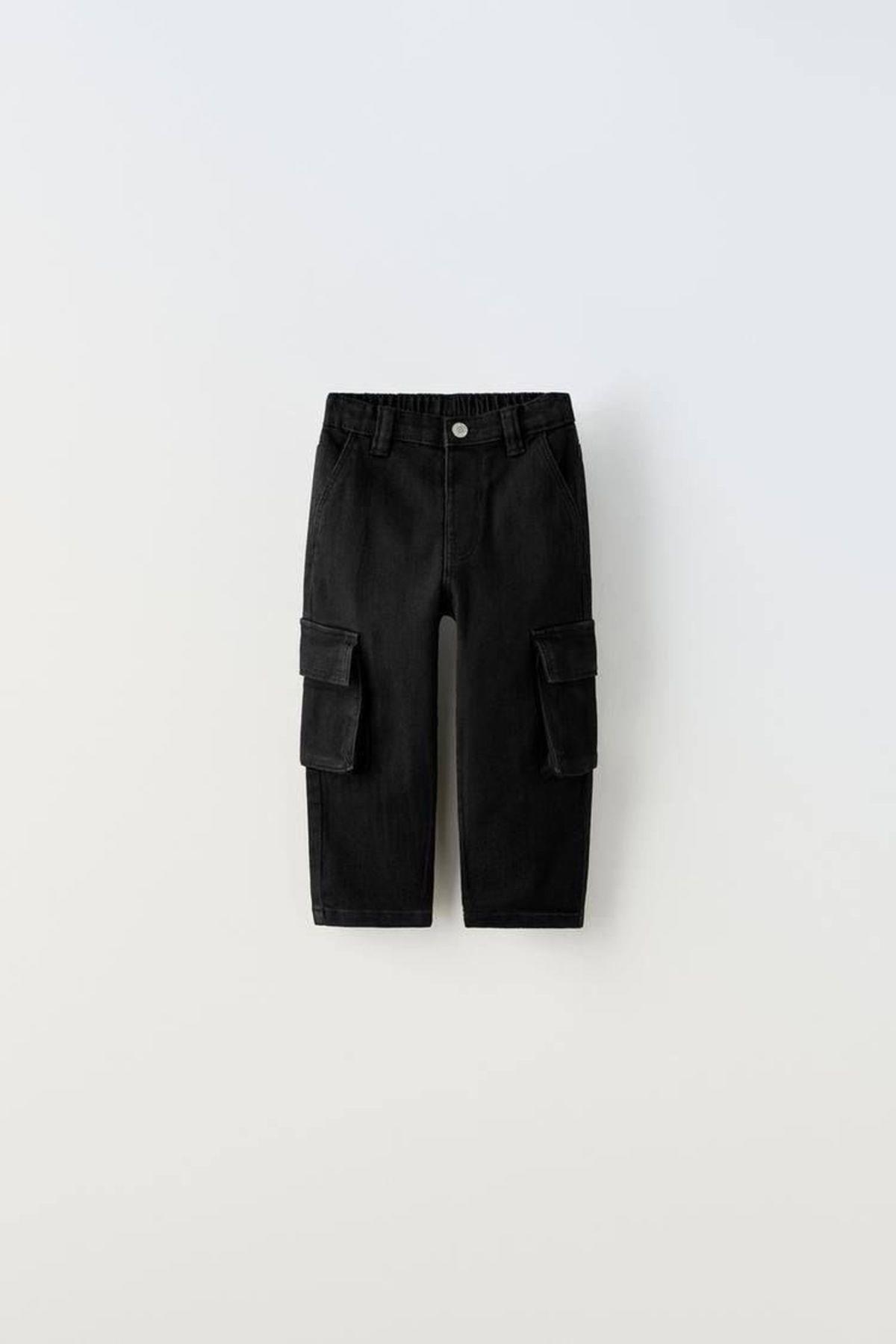 Erkek Çocuk Beli Lastikli Jogger Pantolon Siyah