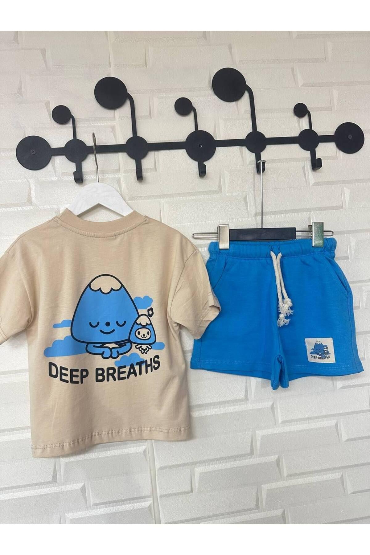 Erkek Çocuk Deep Breath Alt-Üst Takım Mavi
