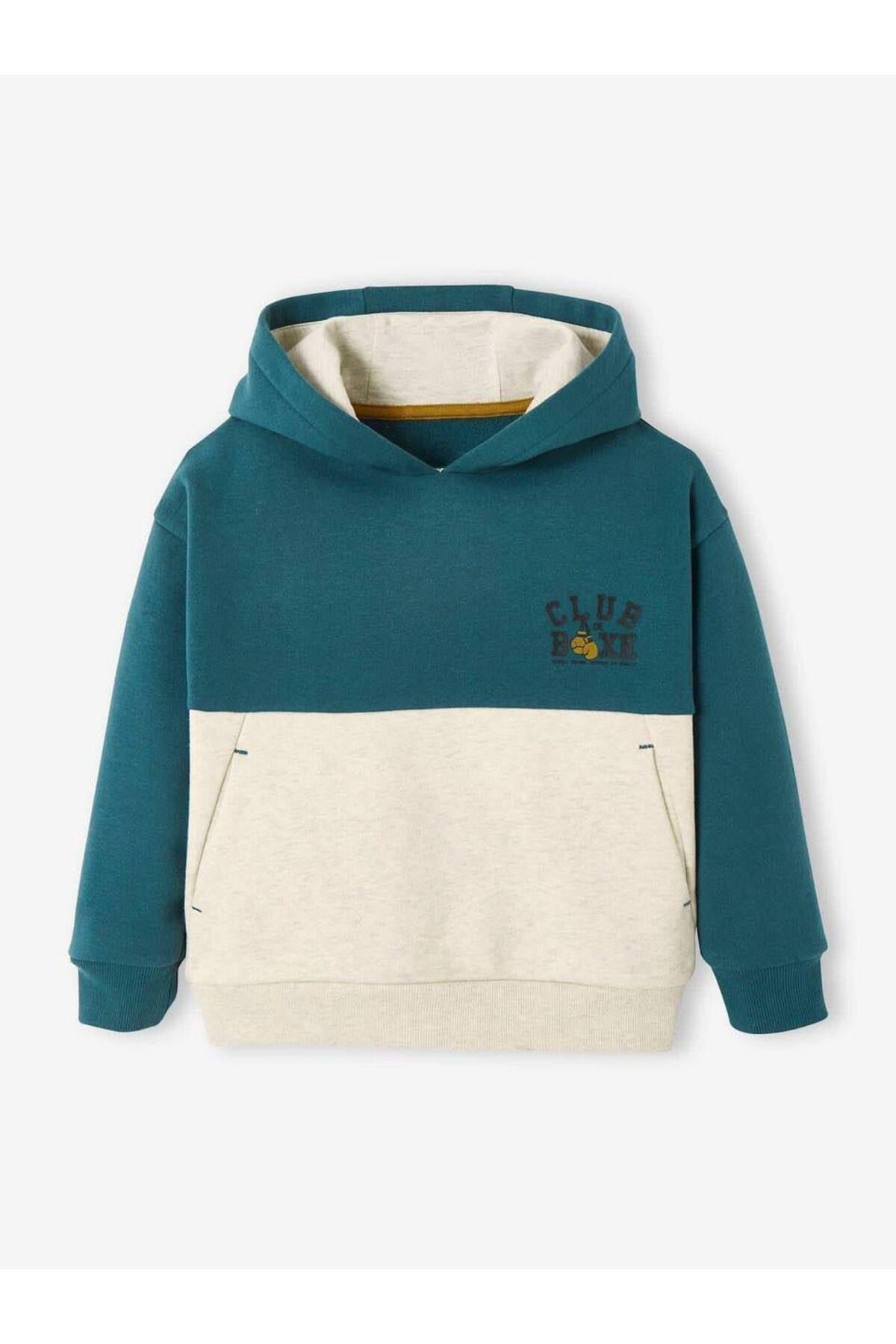 Erkek Çocuk Kapüşonlü Sweatshirt Lacivert
