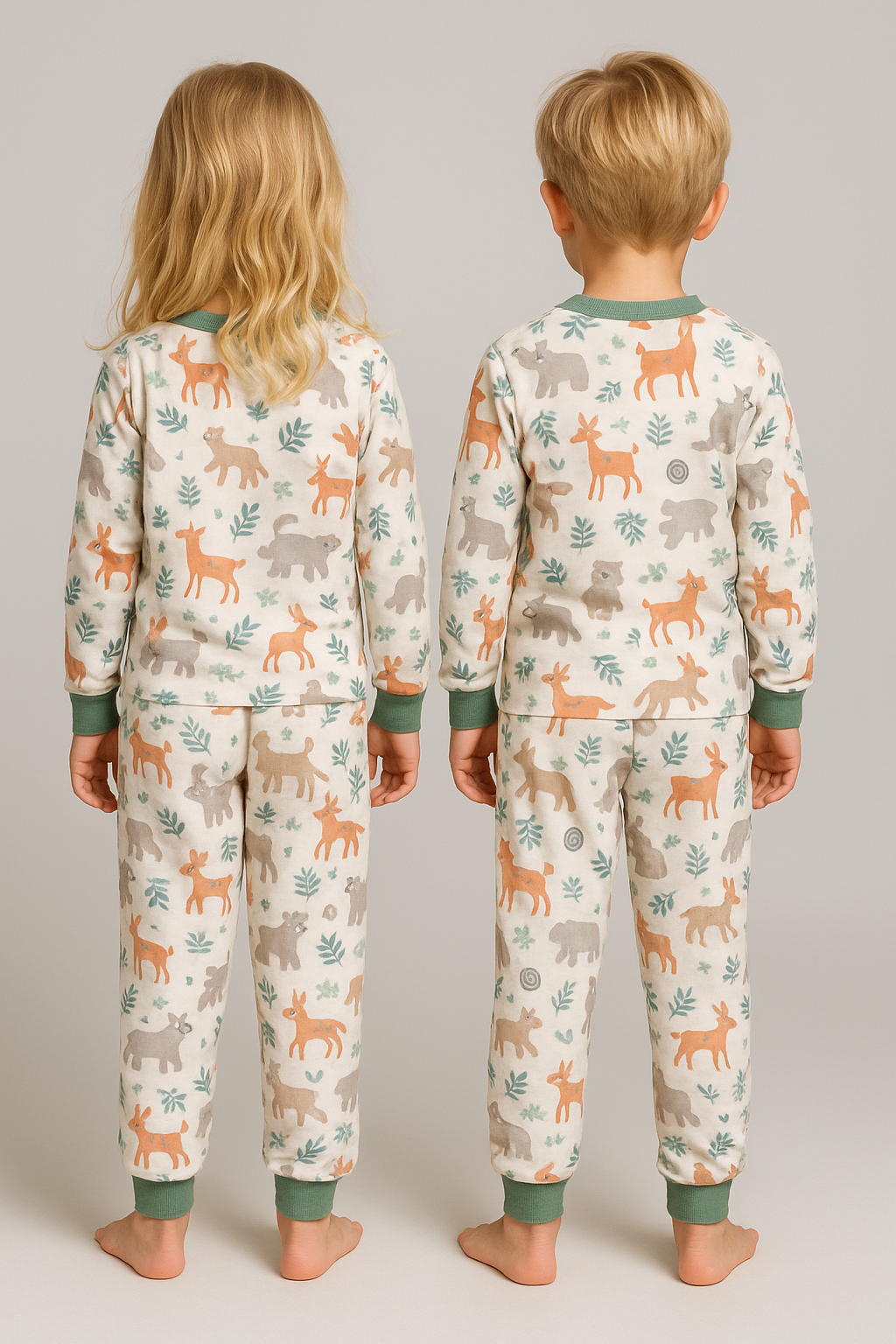 Erkek Çocuk Pijama Takımı Mint Yeşil