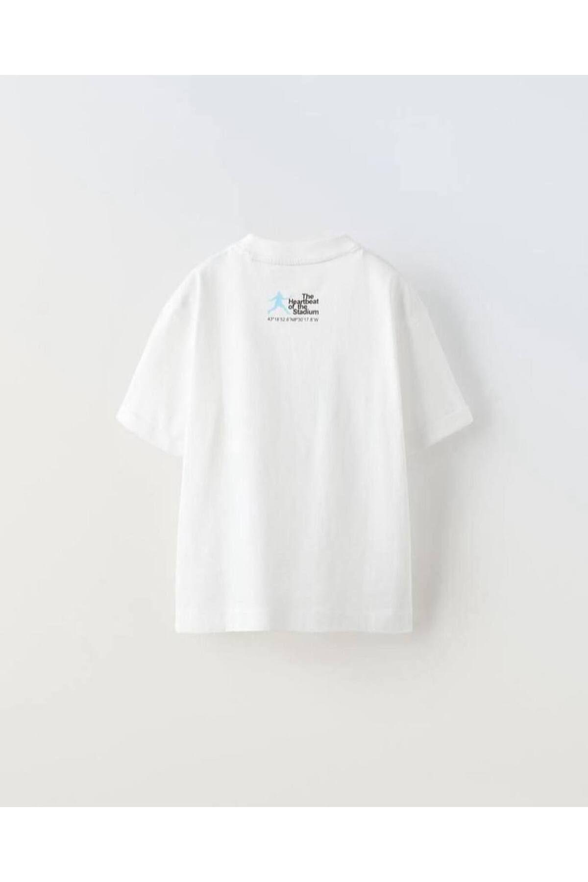 Erkek Çocuk T-Shirt Play&Enjoy Beyaz
