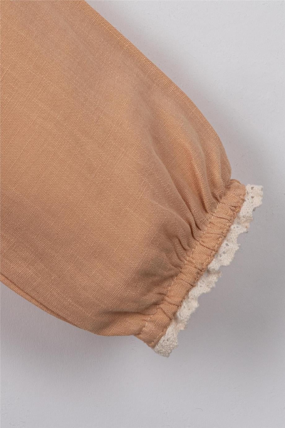 Kız Bebek Varşova Soft Body Bandanalı Kahverengi