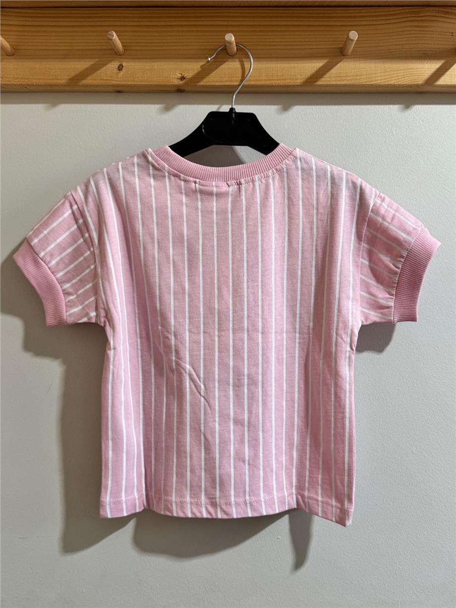 Kız Çocuk Looney Yazılı T-Shirt Pembe