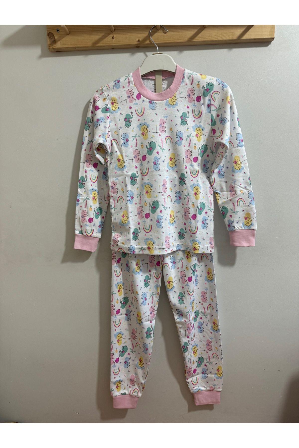Kız Çocuk Pijama Takımı Pembe